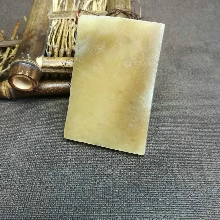 Natural Kunlun Jade Rough Nephrite Raw (61g,6.7X4.3X0.7cm)