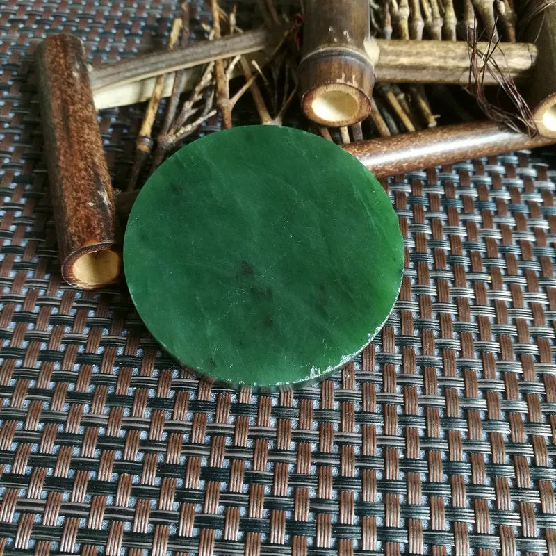 Natural Kunlun Jade Rough Nephrite Raw (70g,5.6X1cm)