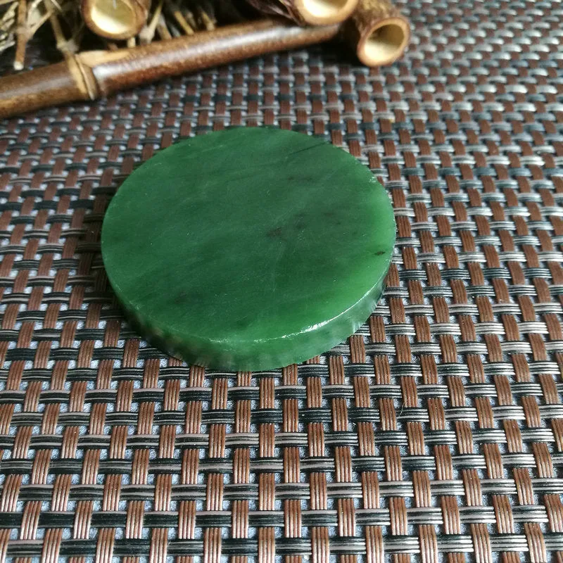 Natural Kunlun Jade Rough Nephrite Raw (70g,5.6X1cm)