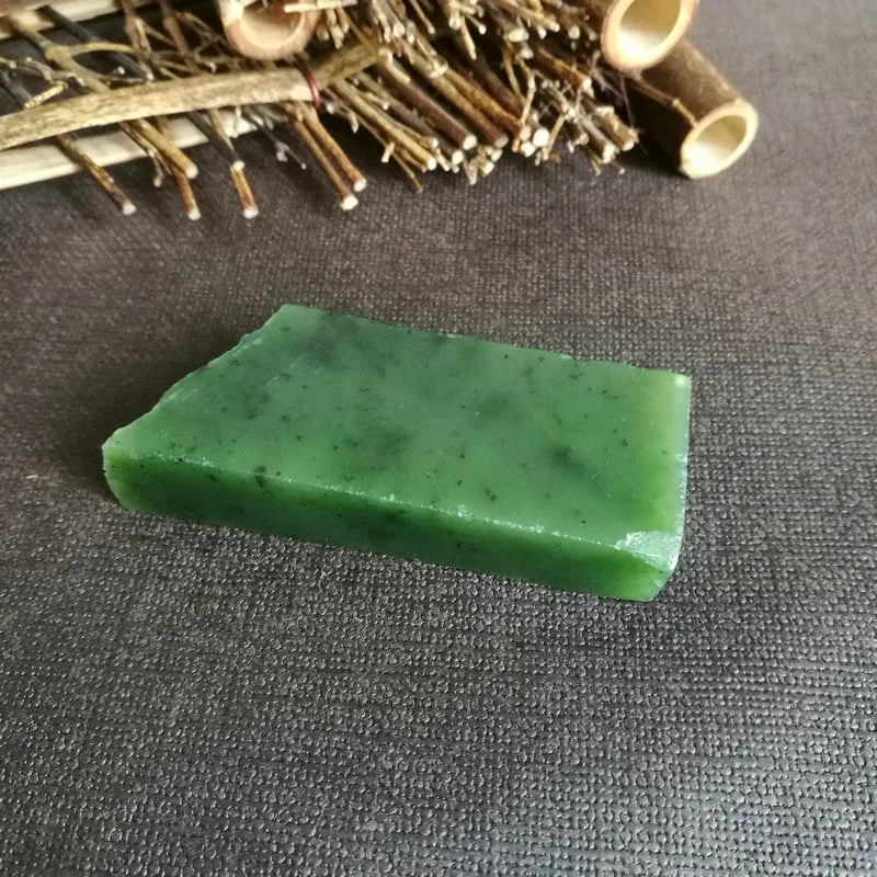 Natural Kunlun Jade Rough Nephrite Raw (73g,7X2.8X1.2cm)