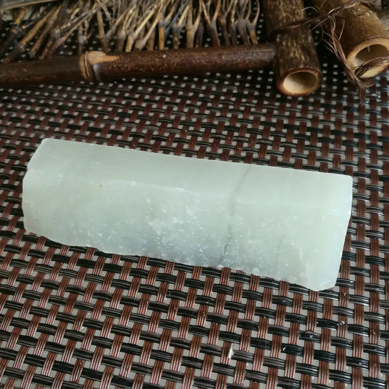 Natural Kunlun Jade Rough Nephrite Raw (94g, 9.2X2.5X1.5cm)