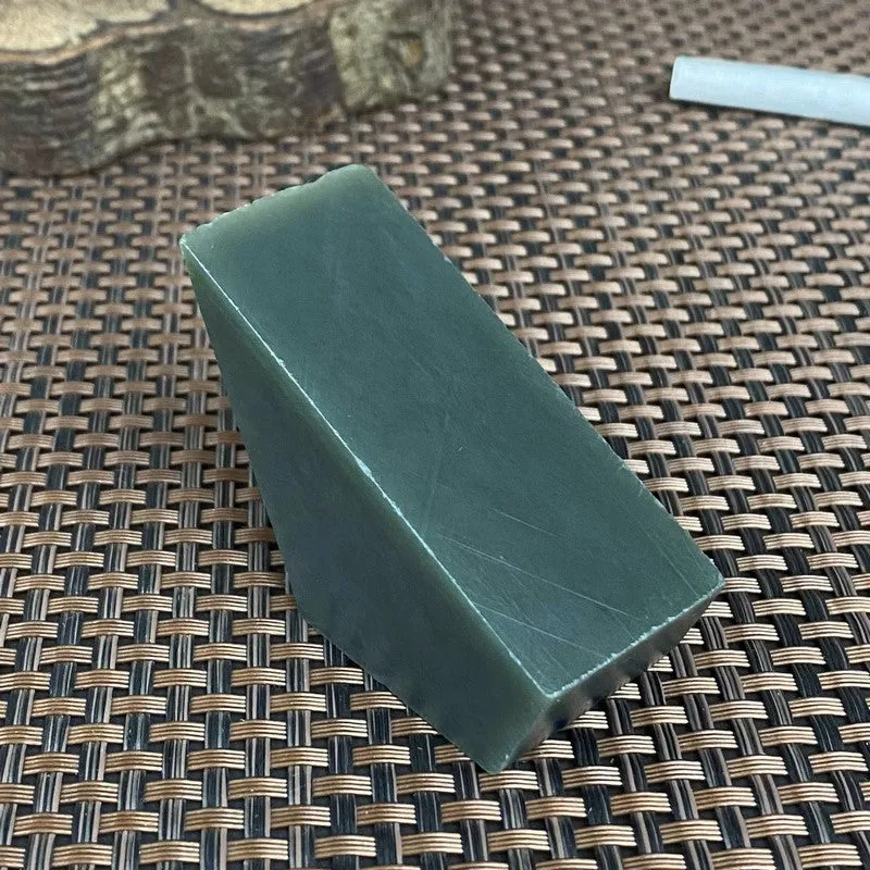 Natural Kunlun Jade Rough Nephrite Raw (99g,6.7X2.7X2.8cm)
