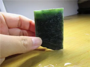 Natural Siberian Jade Rough Russia nephrite Raw (61.25g, 60X39X10mm)