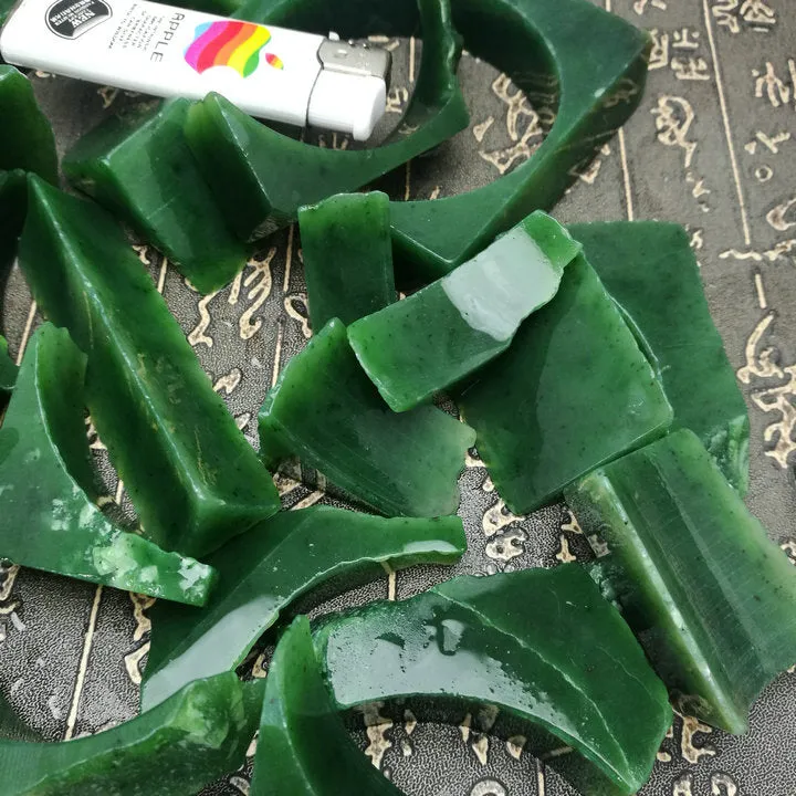 Natural Siberian Jade Russia nephrite Jade Rough Remains