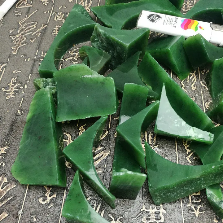 Natural Siberian Jade Russia nephrite Jade Rough Remains