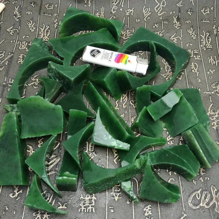 Natural Siberian Jade Russia nephrite Jade Rough Remains