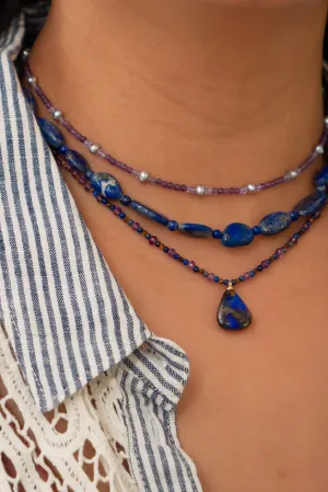 Necklace Gemstone Midnight Earth Opal