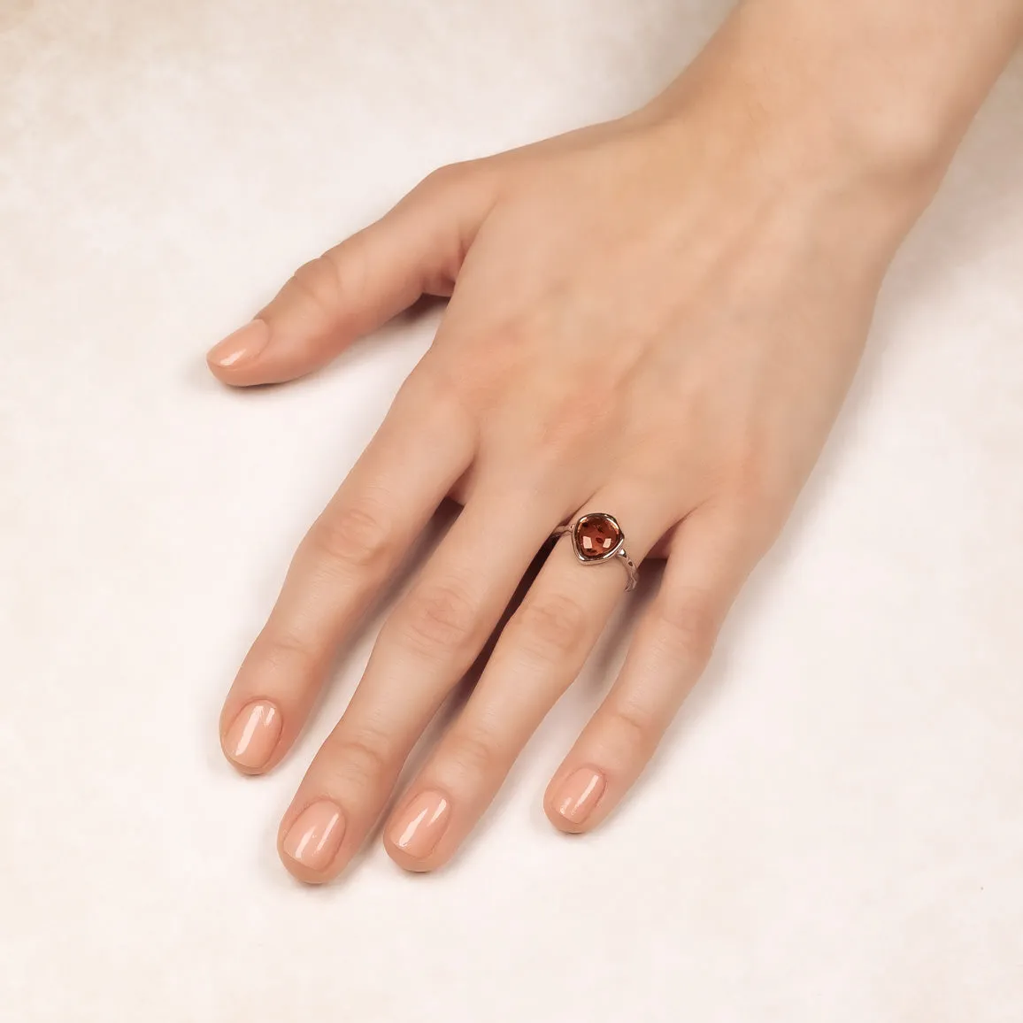 Northern Lights Baltic Amber Ring in Silver