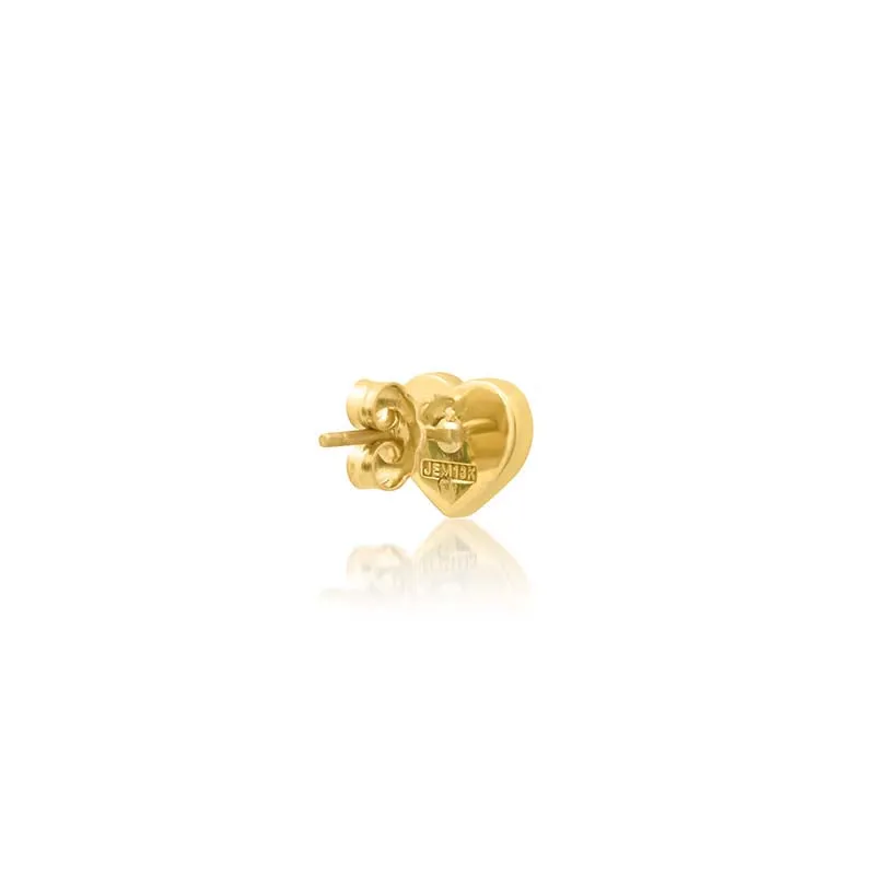 Opal Inlay Heart Studs with Diamonds
