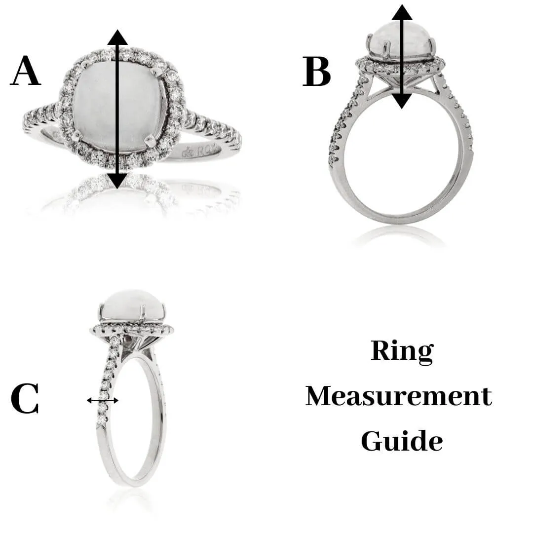 Oval-Cut Aquamarine, Sapphire & Diamond Halo Ring
