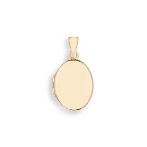 Oval Locket, Gold