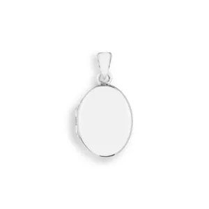 Oval Locket, Silver