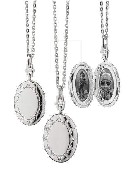 Oval "Isabella" Locket Necklace