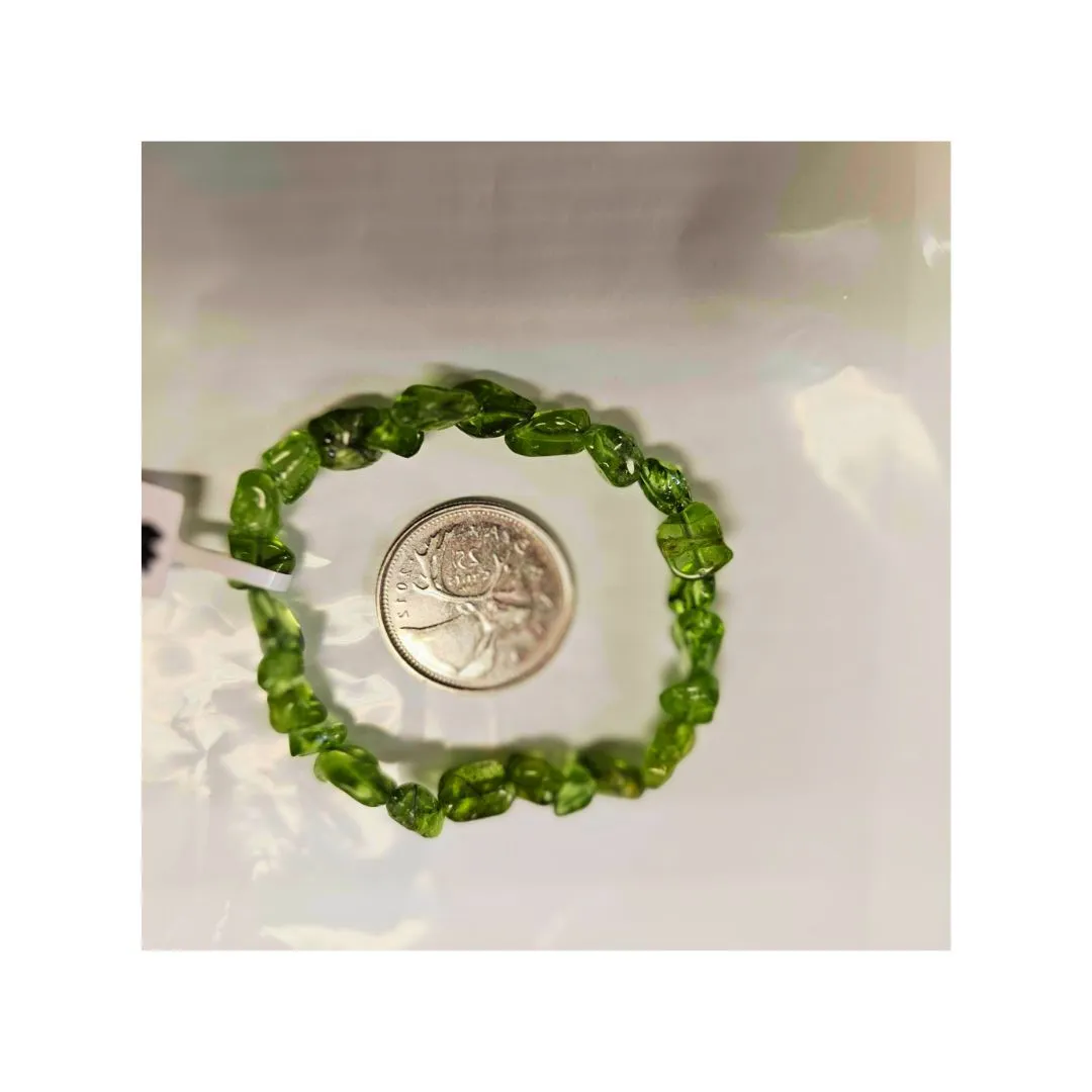 Peridot Chipstone/Nugget Bracelet