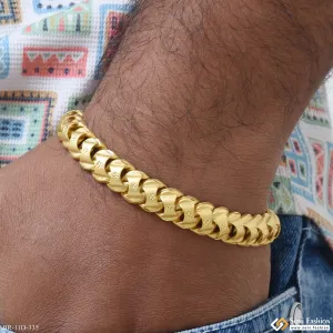 Pokal Superior Quality Unique Design Gold Plated Bracelet for Men - Style D335
