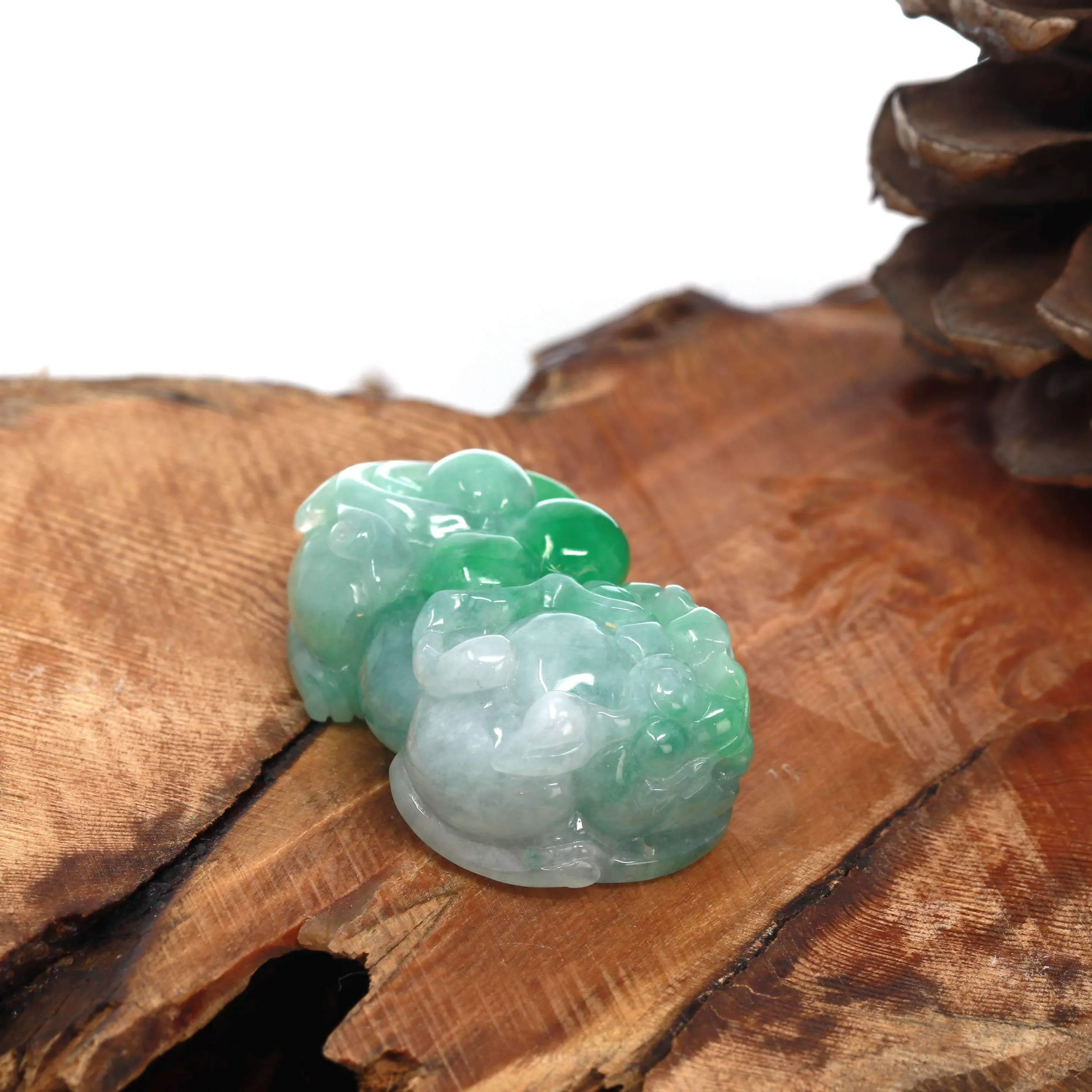 RealJade® High-End Genuine Burmese Apple Green Jadeite Pi Xiu Pendant Necklace - Feng Shui Lucky Jewelry