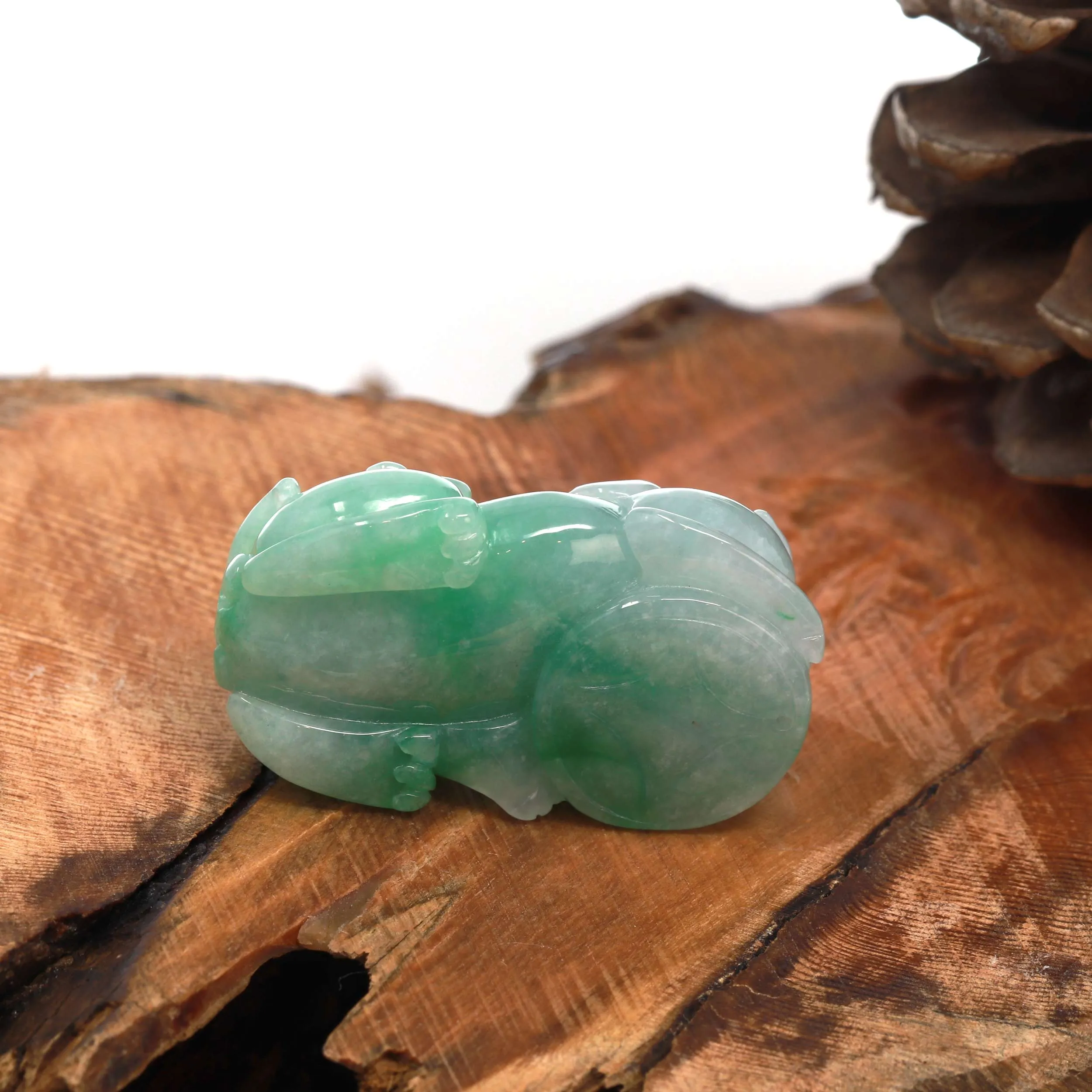 RealJade® High-End Genuine Burmese Apple Green Jadeite Pi Xiu Pendant Necklace - Feng Shui Lucky Jewelry