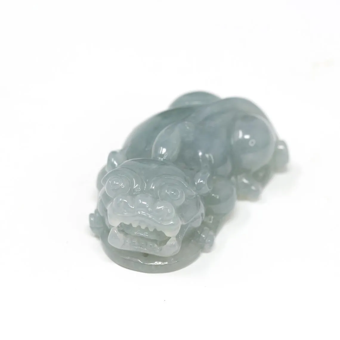RealJade® "Lucky Pixiu Dragon"Genuine Burmese Ice Jadeite Jade PiXiu Pendant Necklace
