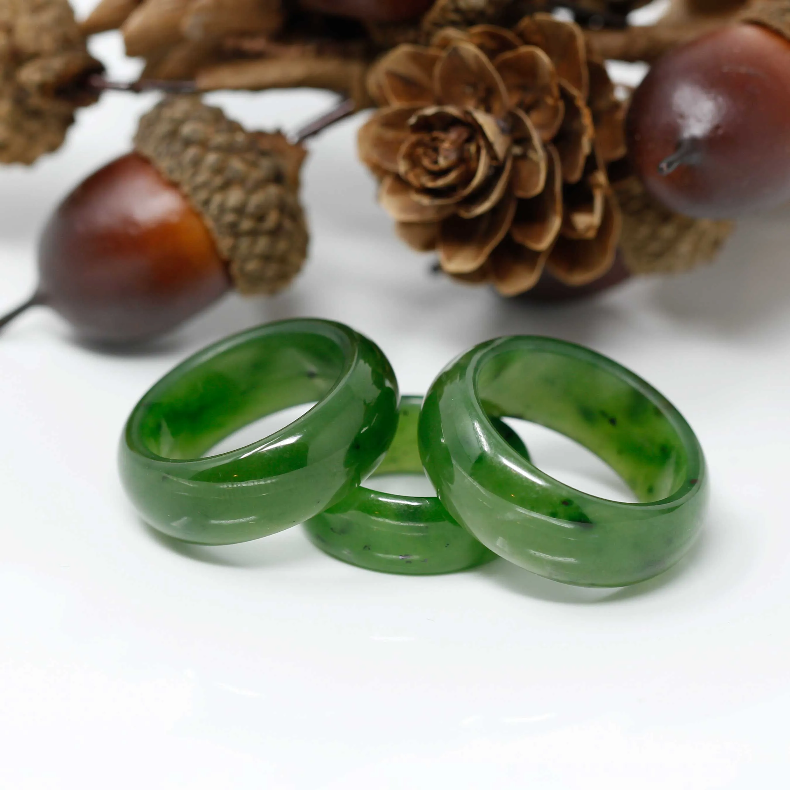 RealJade® "Origin" Traditional Genuine Nephrite Green Jade Ring
