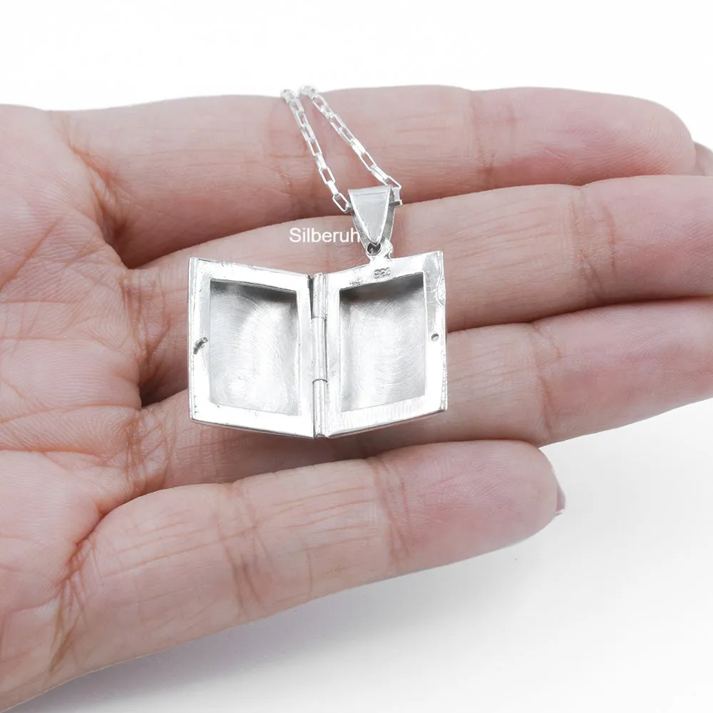 Rectangular Locket Silver Pendant