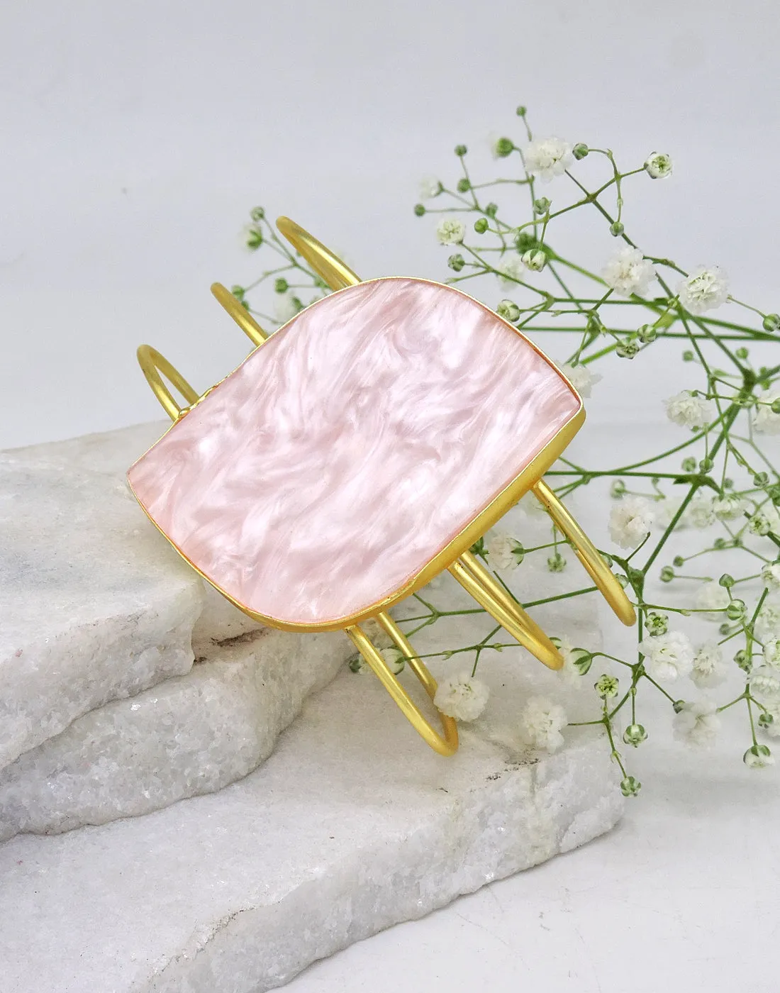 Rose Quartz Cuff