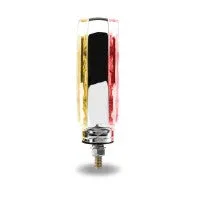 Round Amber / Red Turn Signal & Marker to Blue Auxiliary LED Double Face Fender Light