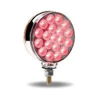 Round Amber / Red Turn Signal & Marker to Blue Auxiliary LED Double Face Fender Light