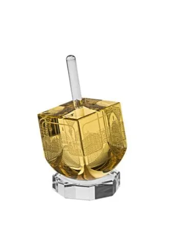 Scenes of Old Jerusalem Dreidel Amber