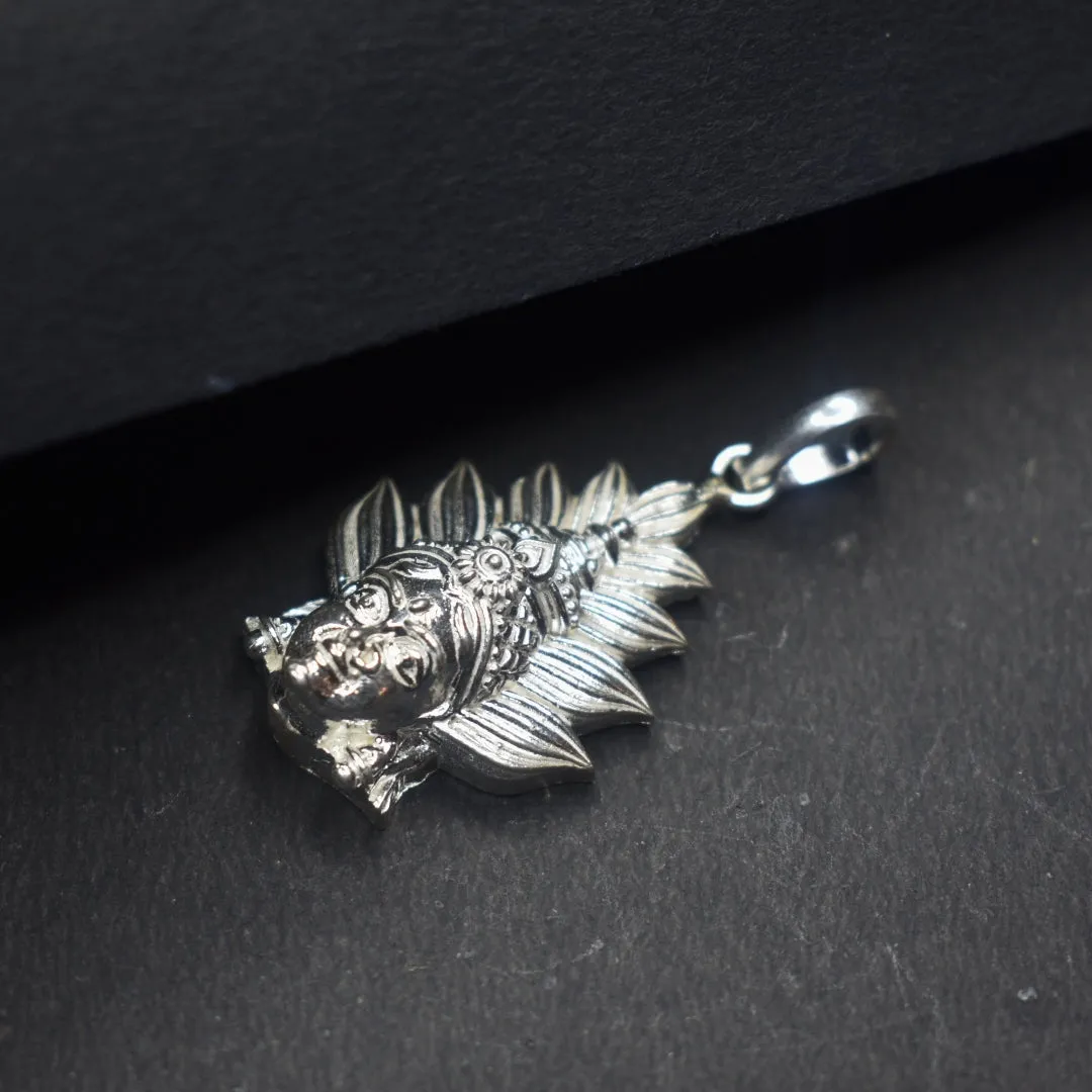 Radiant Pure Silver Locket featuring Renuka Yellamma/Maramma/Aadishakti Devi Design - Enhance Your Spiritual Connection