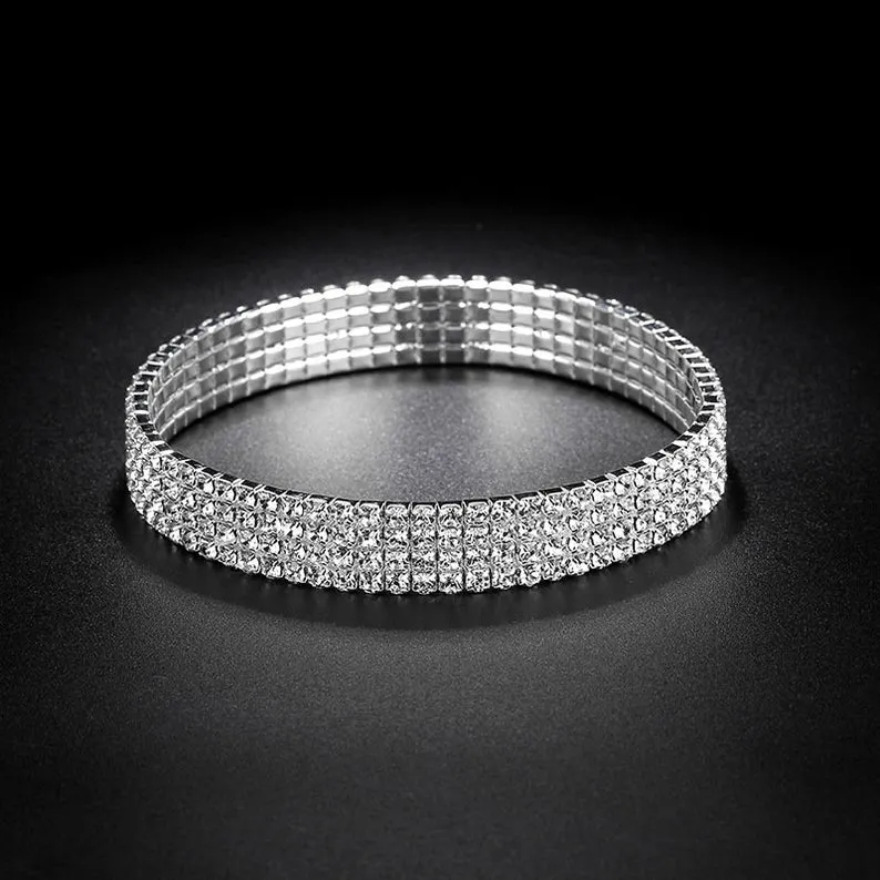 Silver Tennis Anklet - 18k Gold-Filled Anklets For Women - Silver Anklets - Anna Anklet