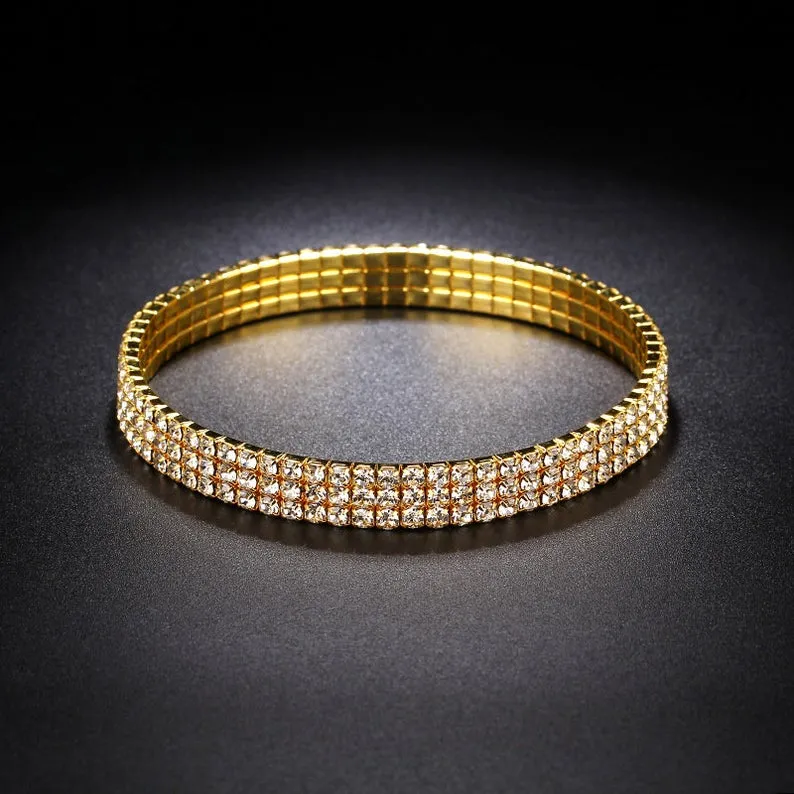 Silver Tennis Anklet - 18k Gold-Filled Anklets For Women - Silver Anklets - Anna Anklet