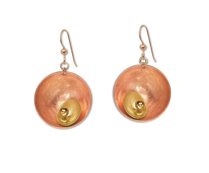 SPARK SMALL Perfect Go-To Mixed Metal Earrings with Metal and Accent Bead Options from the SCULPTURAL Collection