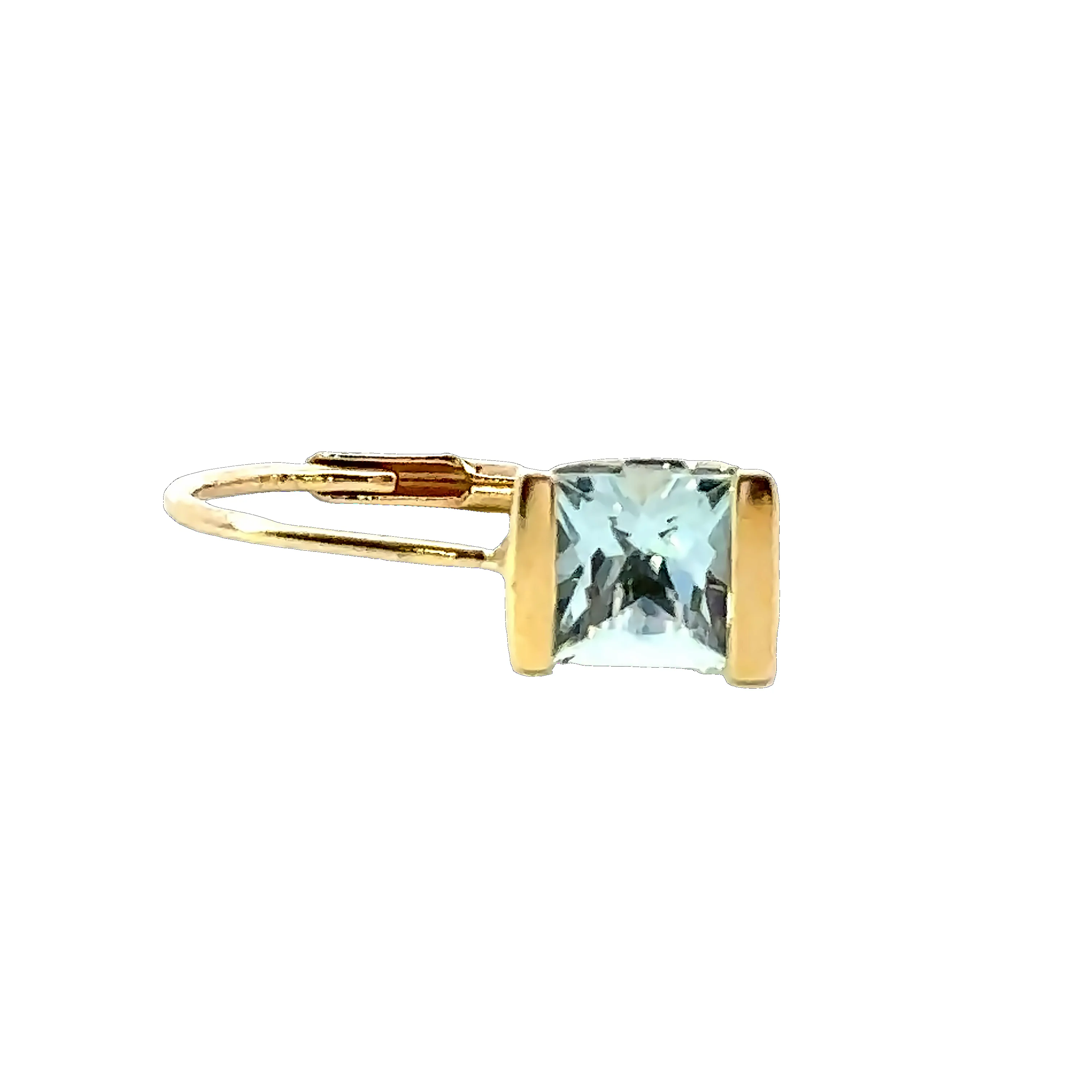 Spectacular Aquamarine Earrings in 14ct Yellow Gold.
