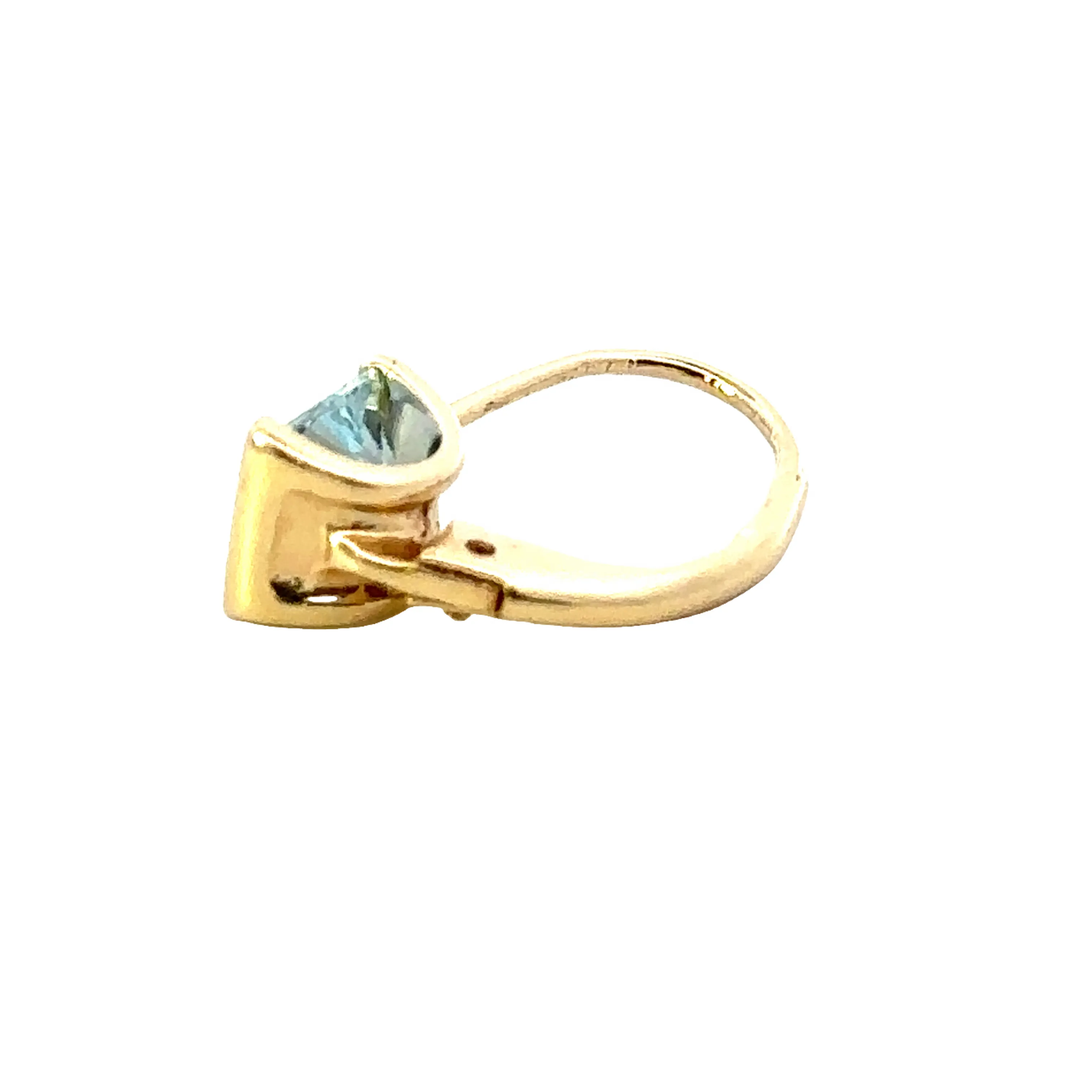 Spectacular Aquamarine Earrings in 14ct Yellow Gold.