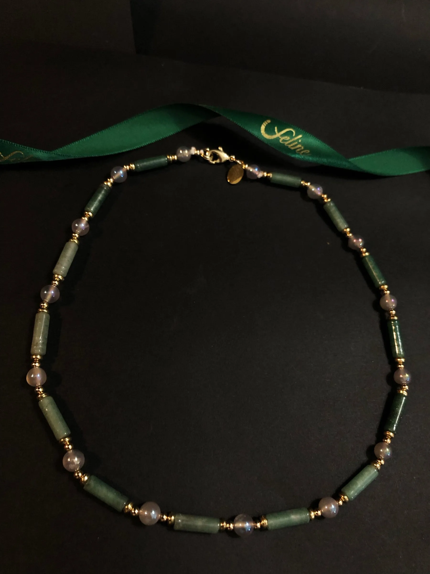 Spencer Jade   Moon Stone Necklace