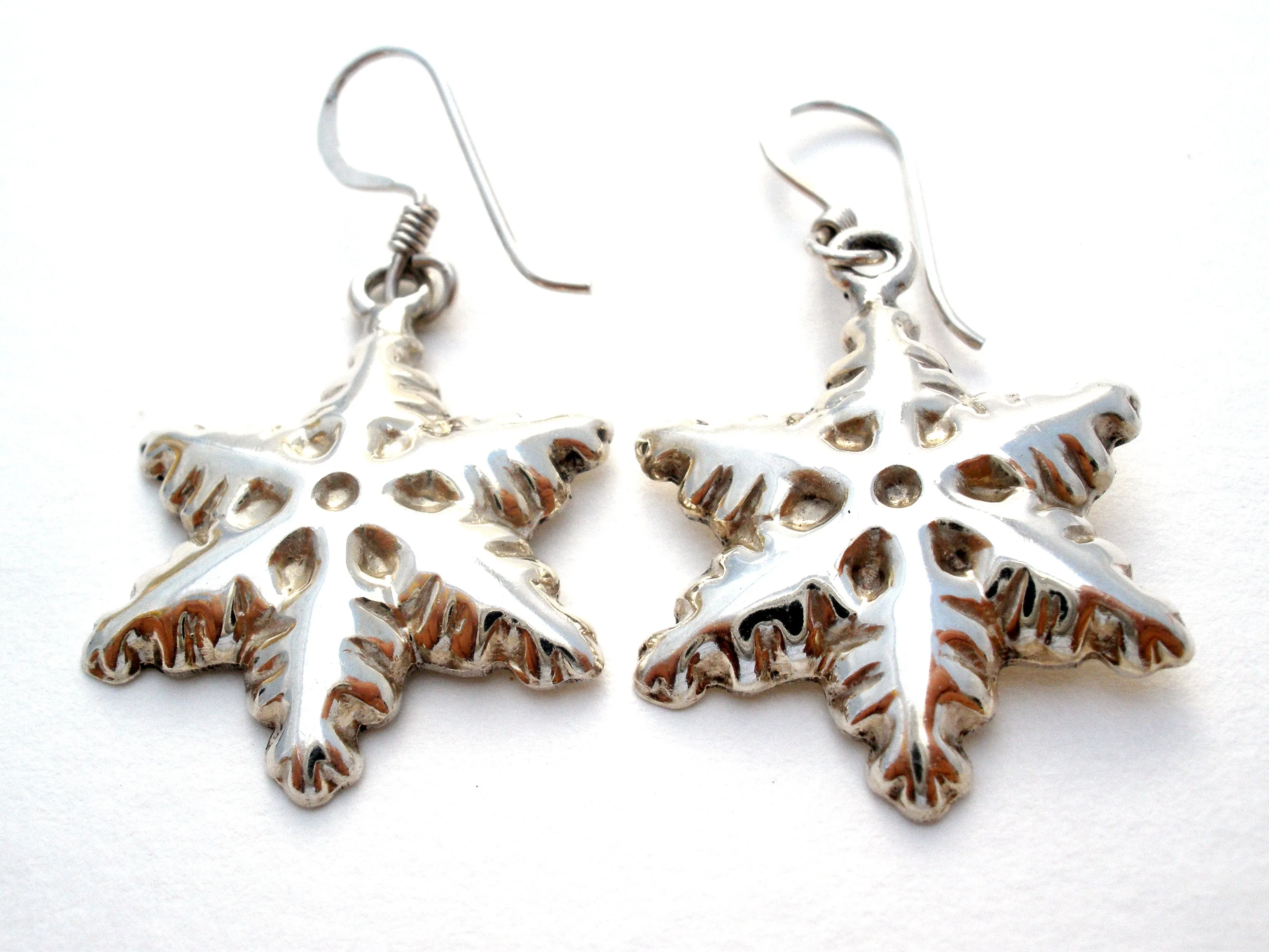 Sterling Silver Snowflake Necklace Set