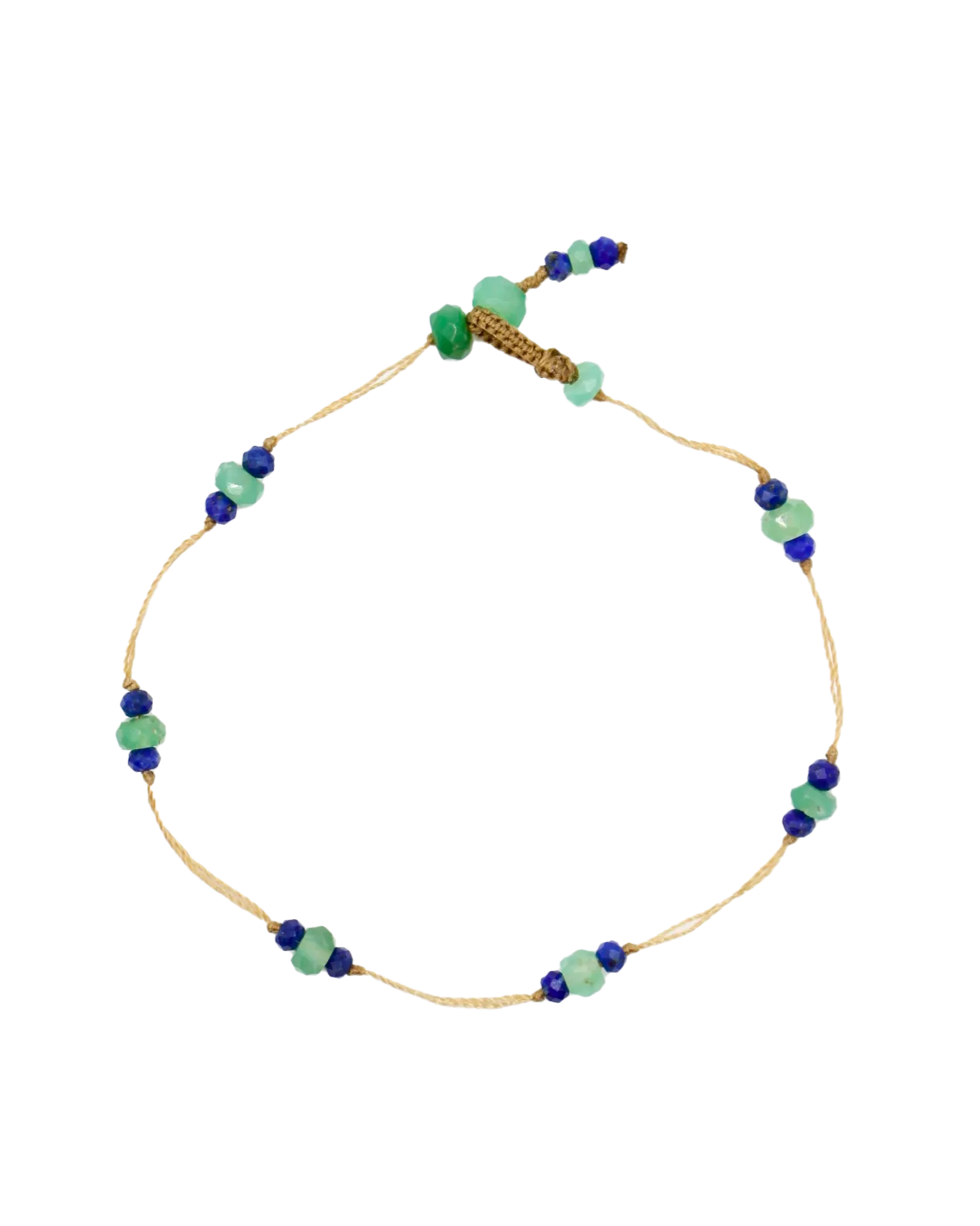 T. Bee Bracelet duo Chrysoprase and Lapiz Lazuli