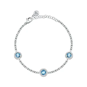 tesori bracelet.cz/aquamarine 16 3cm silver.925