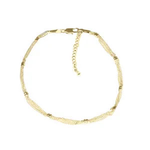 TRIPLE CHAIN ANKLET - U33158,W