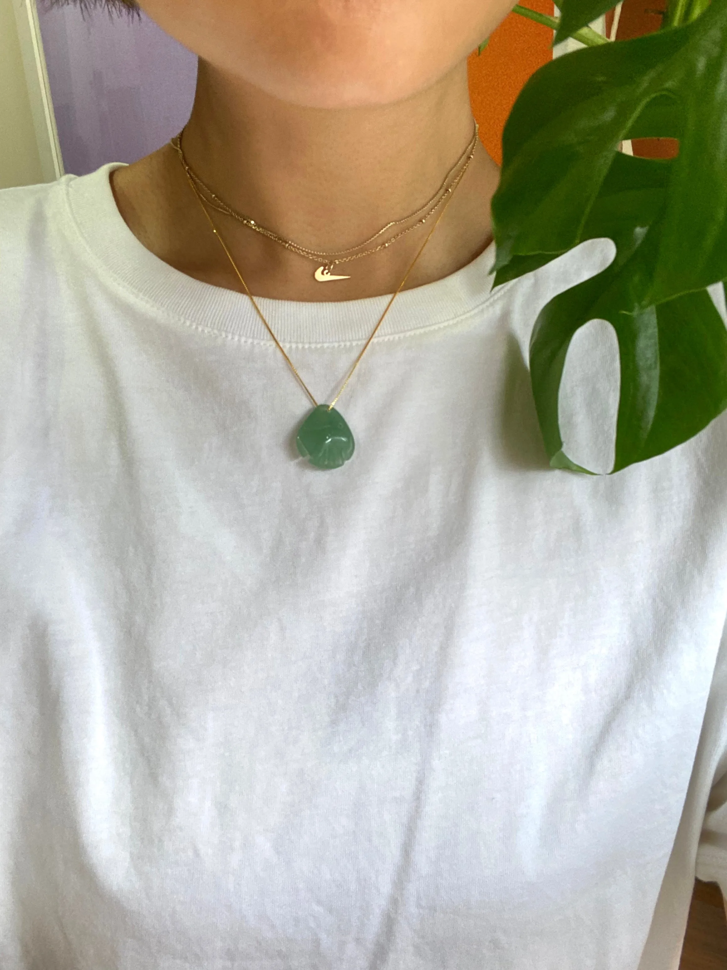 Zodiac collection | Pisces — Jade stone necklace